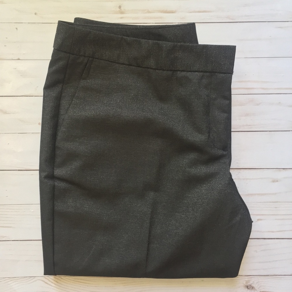 Metallic Curvy Fit Trousers